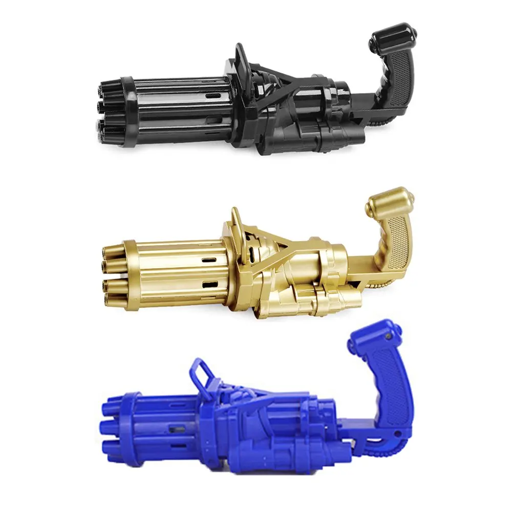 Pistola de burbujas autom&aacute;tica para ni&ntilde;os, m&aacute;quina de burbujas de agua y jab&oacute;n de verano, 2 en 1, el&eacute;ctrica, juguetes de regalo-2