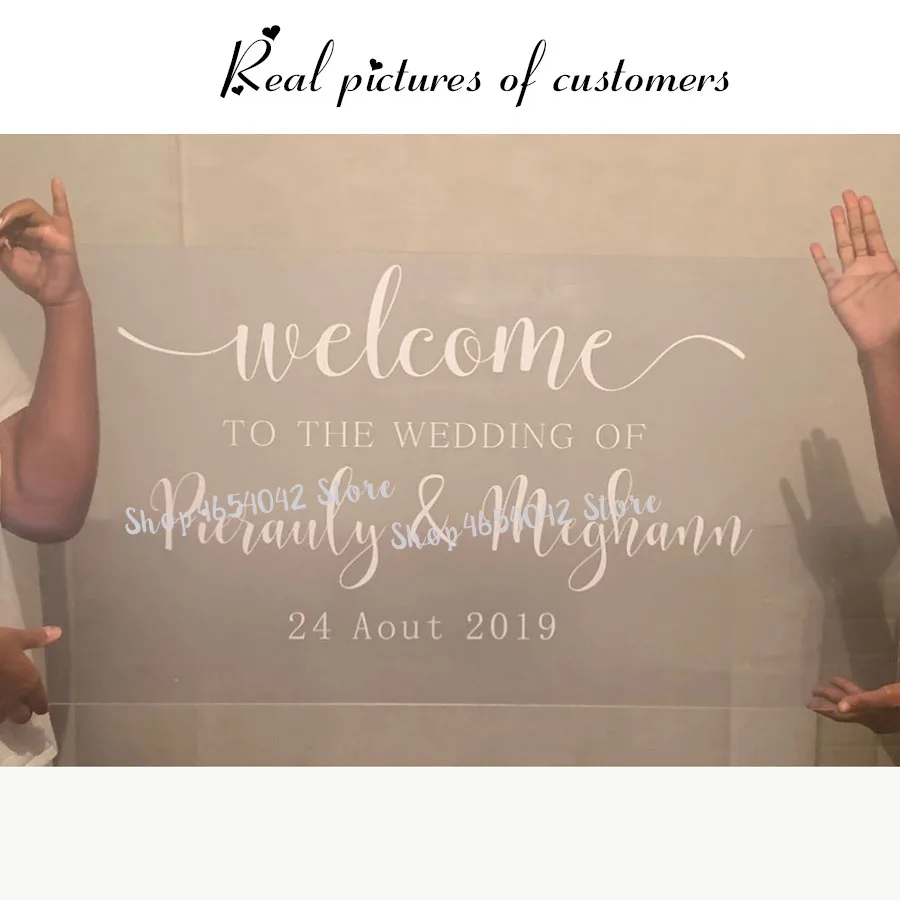 Виниловая зеркальная доска для свадебного торжества с именами влюбленных пар и