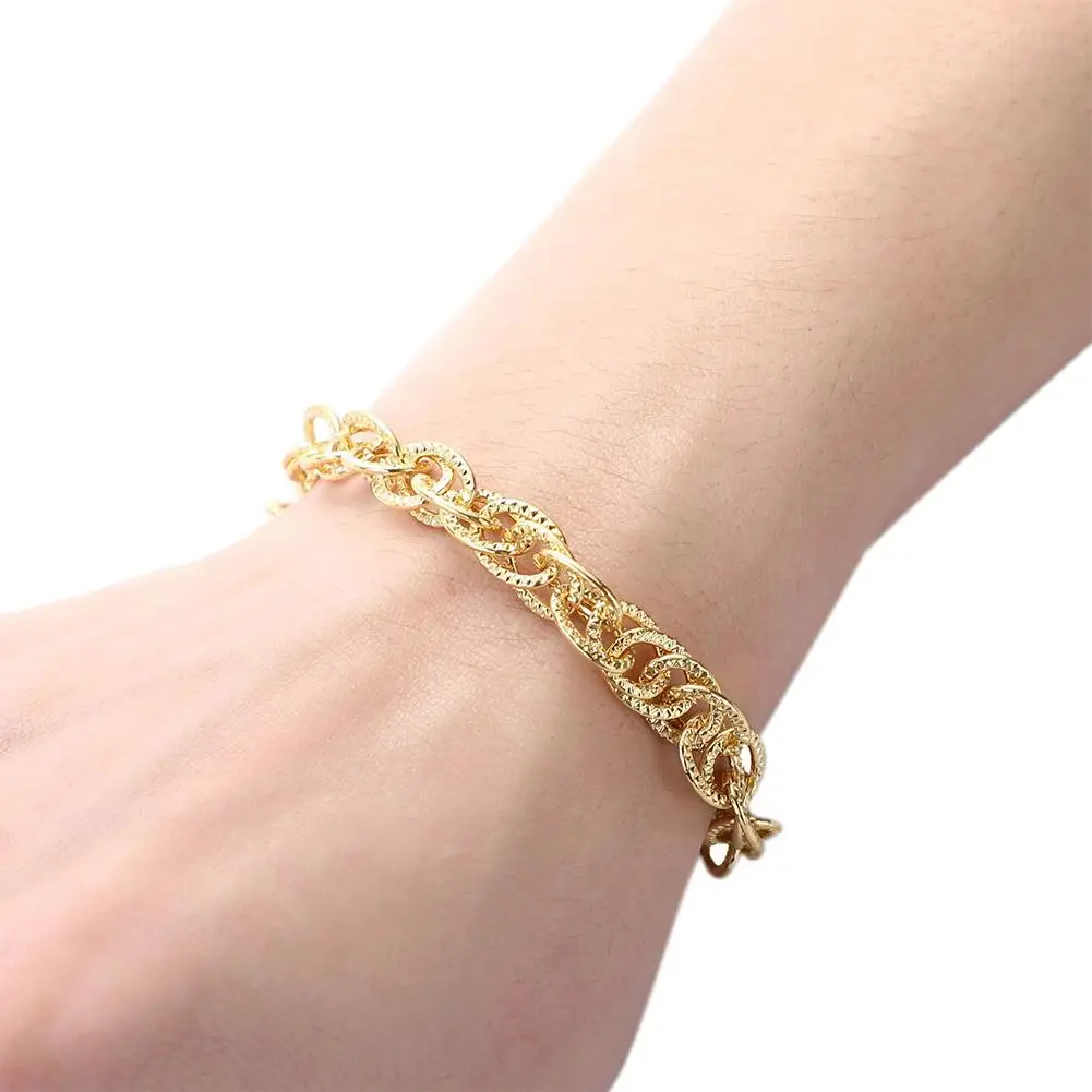 Модные популярные мужские и женские хип хоп скрученный круг цепочка унисекс