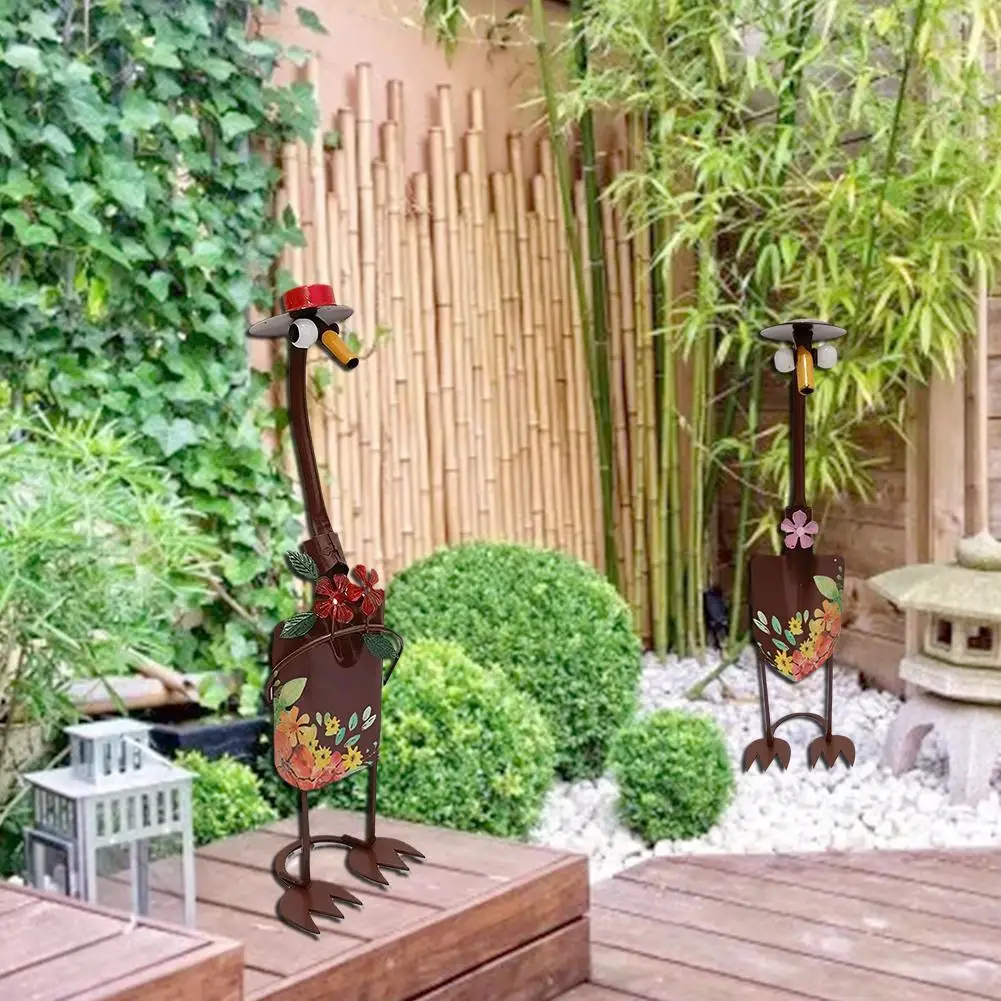 Новинка милая Лопата для украшения сада металлическая лопатка украшение дома