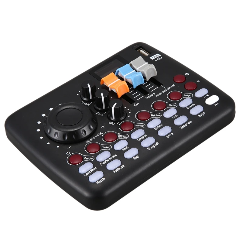 

USB Sound Card Mobile Phone Sound Card Computer Live Broadcast Equipment Set for Live Recording