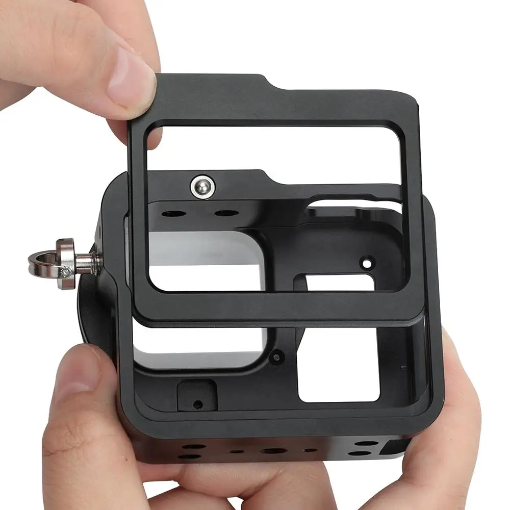 Для GoPro HERO 8 корпус CNC алюминиевый сплав Защитная клетка со страховой рамкой 52 мм