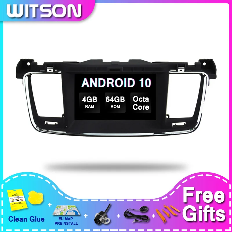 

DE Stock ! WITSON Android 10.0 Car Audio System For PEUGEOT 508 PX5 Octa-Core 4+64GB