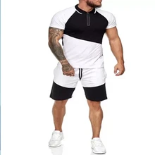 2021 Hot-Selling Summer T-Shirt Pants Set Casual Brand Fitness Jogger Pants T Shirt Hip Hop Fashion Mens Tracksuits