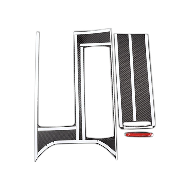 

beler Carbon Fiber LHD Center Console Panel Cover Trim Fit for Land Rover Range Rover Sport 2014-2017