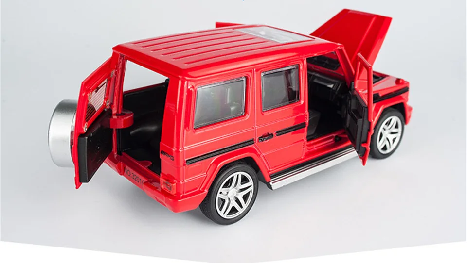 Горячая литая модель автомобиля G65 SUV 1:32, детские металлические игрушки, колеса, спортивный автомобиль, оттягивающийся, мигающий, для детей, на день рождения, рождественские подарки