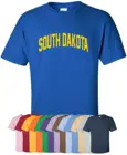 Новинка, футболка с надписью Южная Дакота, Размеры S 4Xl, 30 + цветов, футболка Mount Rushmore State Sioux Falls, косметологическая культура, одежда для баскетбола