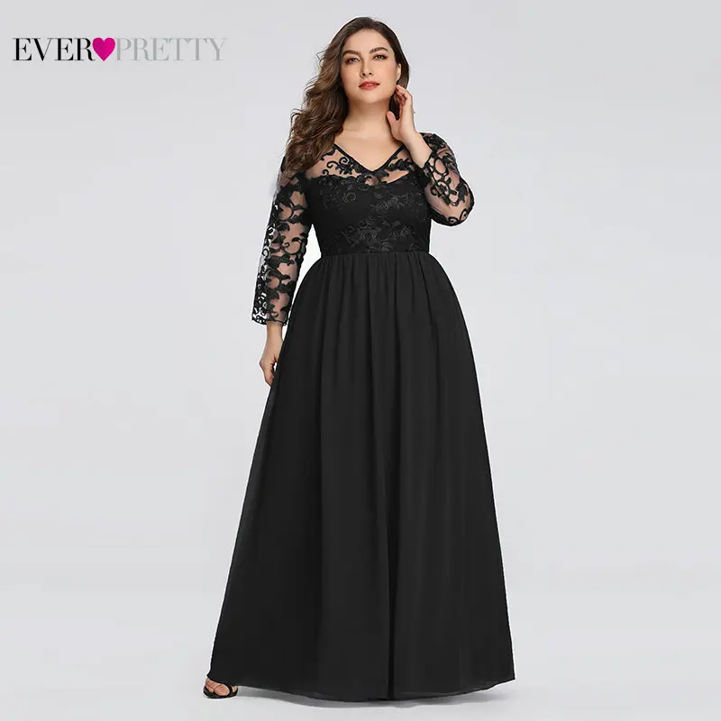 Платье для мамы и невесты размера плюс Ever Pretty EZ07633 элегантные трапециевидные