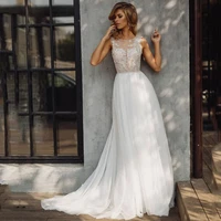 eightree beach boho wedding dress 2020 backless appliques lace wedding dresses plus size vestido de noiva sleeveless bride gown