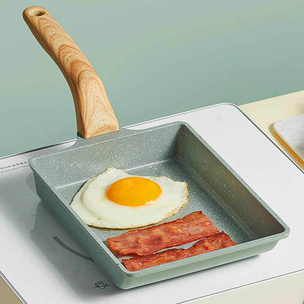 

Frying Pan Tamagoyaki Non-Stick Pan Square Egg Roll Steak Thick Egg Frying Pot Kitchen Snack Making Special Home Kitchen Tools