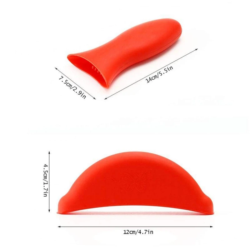 Изоляционная силиконовая ручка для кастрюль рукавиц крышка держатель