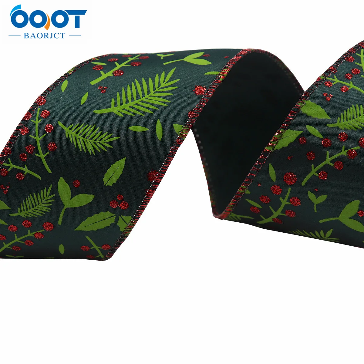 

5Yards/Roll Lron Wire Edge Imitation Hemp Tacks With M-21716-1047 63MM Christmas Theme Party DIY Decoration Ribbons
