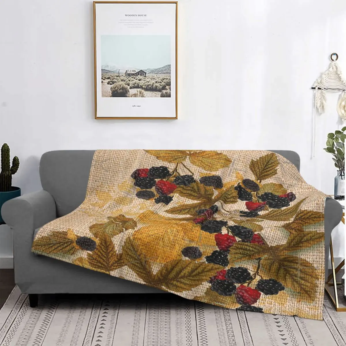

Old Cretonne From Old Nilsson'S Farm Blanket Bedspread Bed Plaid Bedspread Plaid Sofa Hooded Blanket Plaids And Covers