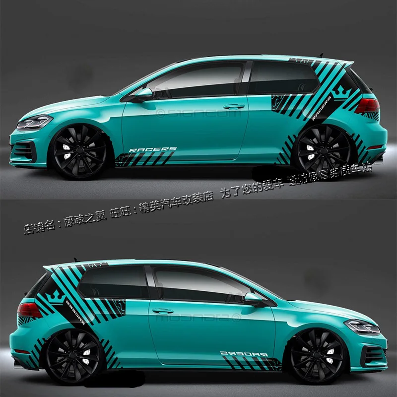 

Автомобильные наклейки для Volkswagen POLO GOLF 6 7 GTI, модифицированные индивидуальные модные спортивные наклейки