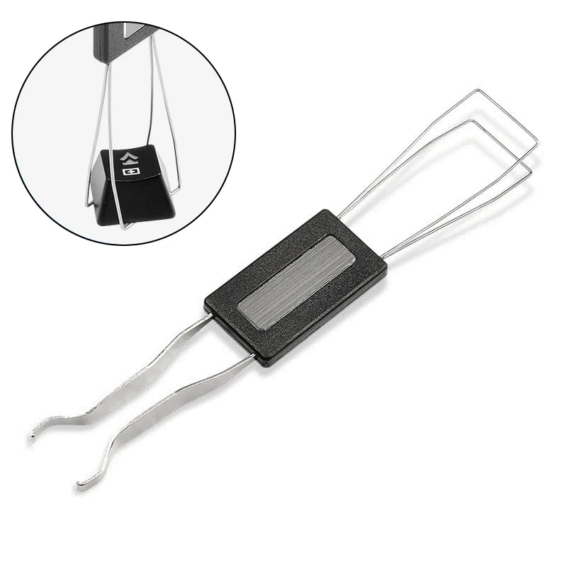 Белая освещенная контржурным светом механическая клавиатура Кепки съемник для