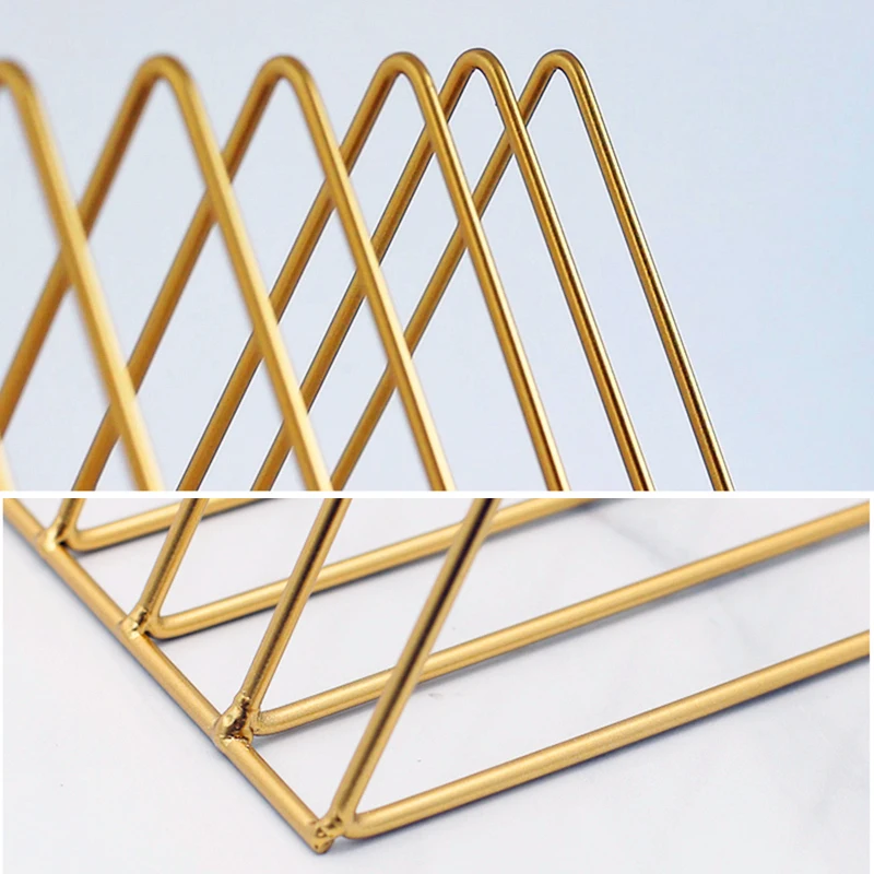 Скандинавский минималистичный креативный Железный треугольник журнал полка для