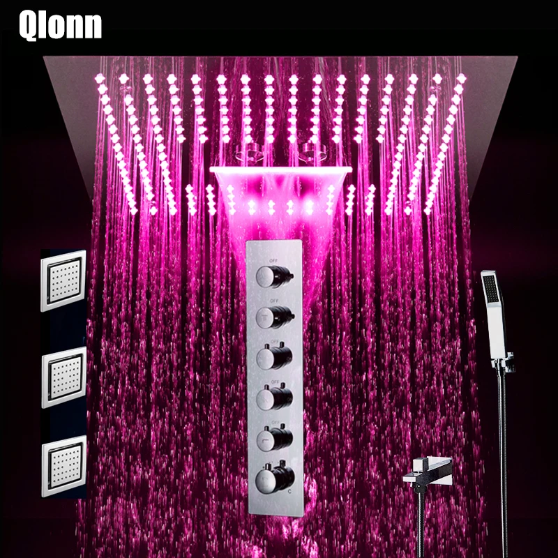 Набор смесителей для душа в ванную комнату 400*400 мм дождевой Душ прямоугольный