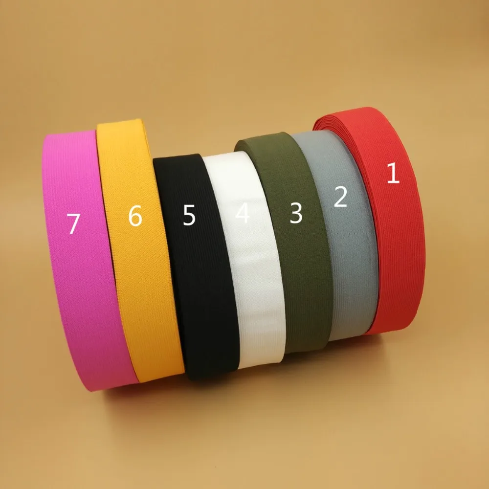 1 5 &quot38 мм ширина 7 твердая цветная эластичная лента лямки для DIY одежды сумки 10