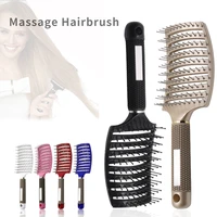 scalp massage hairbrush bristle nylon hairbrush wet curly magic hair comb hair brush for salon hairdressing styling tools