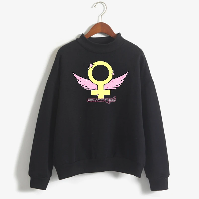 

Hoodie Ariana Grande Sweatshirt God Is A Woman Oversized Sweatshirt Women Clothes Long Sleeve Pink Tops Streetwear L