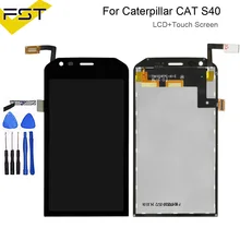 4.7 Black For Caterpillar CAT S40 LCD Display+Touch Screen Digitizer Assembly For Cat S40 Screen Lcd Mobile Phone Accessories