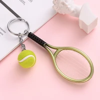 souvenir key chain mini tennis racket key chain car key chain backpack