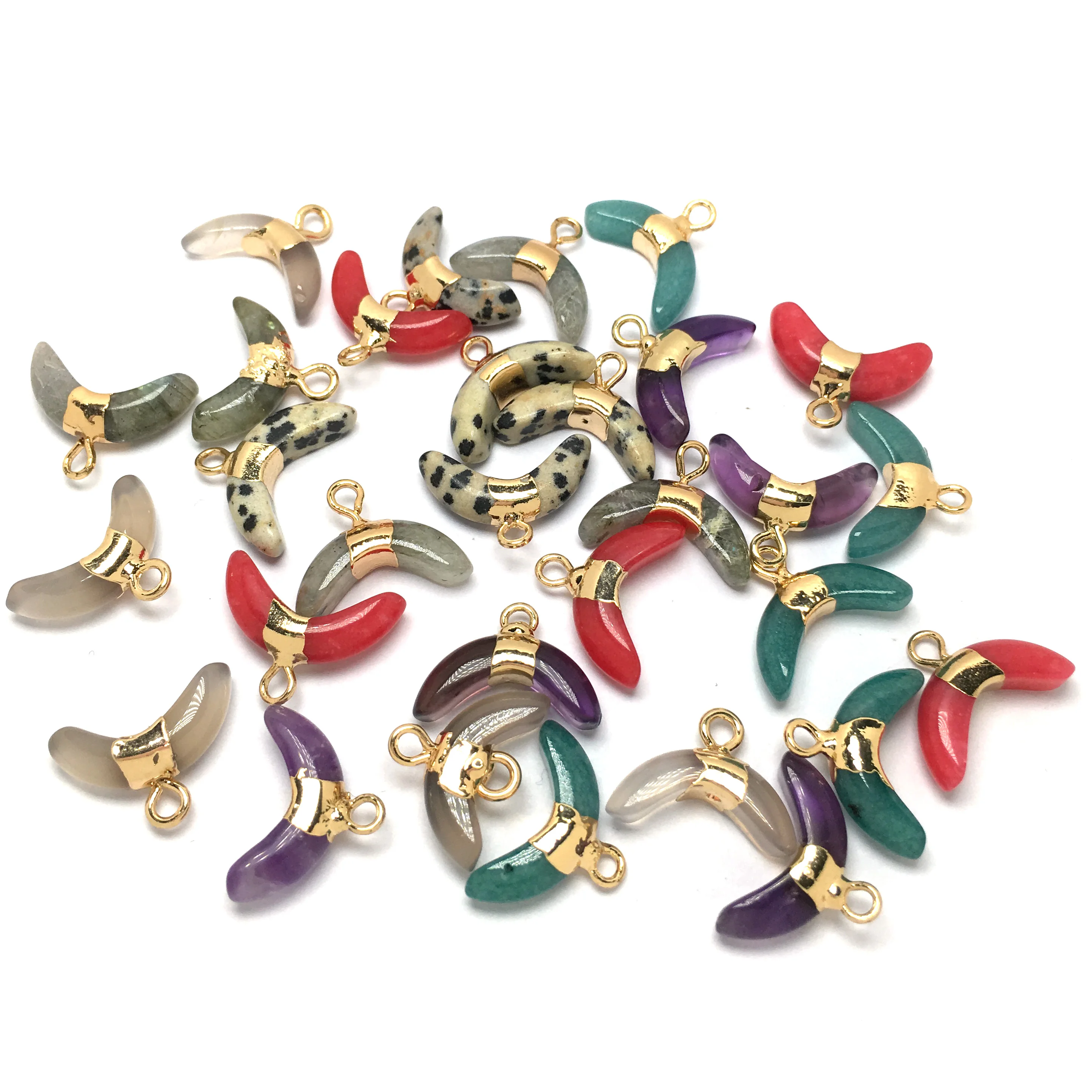 Ожерелье из натуральной искусственной кожи подвески в форме Луны для женщин