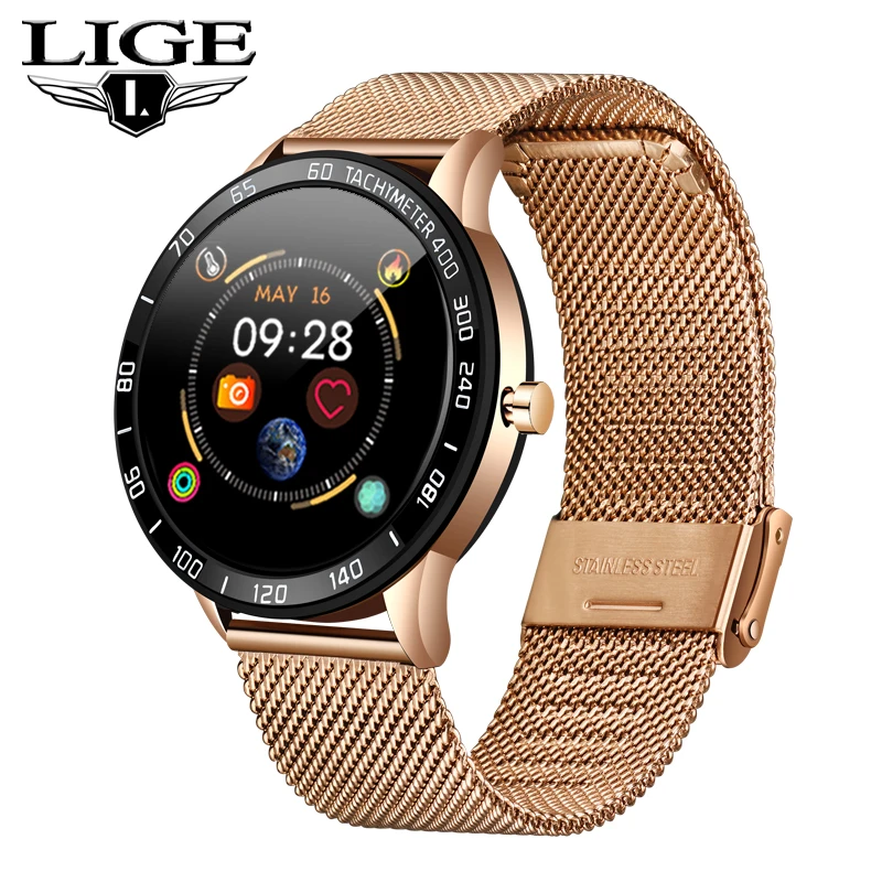 LIGE новые умные часы для мужчин и женщин модные спортивные пульсометр Мониторинг