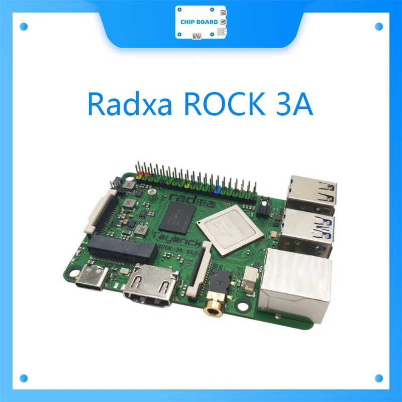 Плата для разработки Radxa ROCK 3A Rockchip RK3568 chip quad-core Cortex A55 высокопроизводительная RADXA 3A