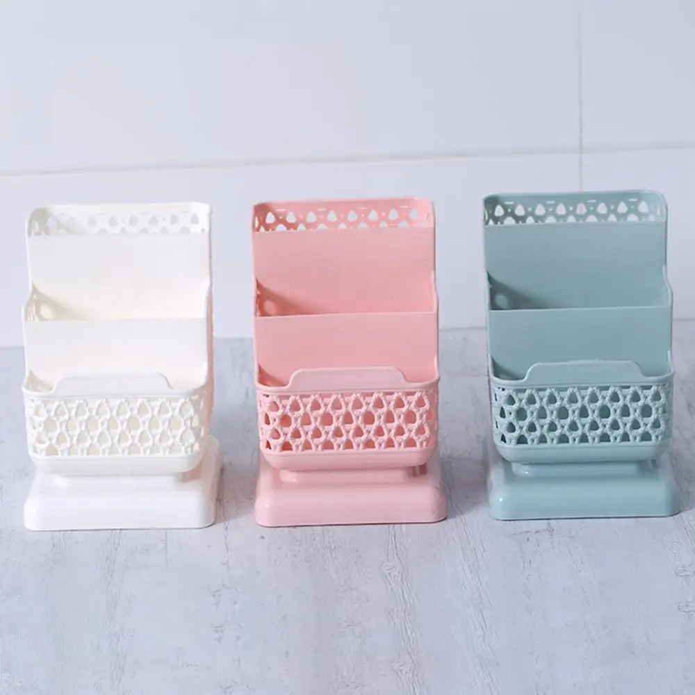 

1Pcs Office Organizer Desktop Pen Storage Box Pencil Brush Pot Pen Holder Makeup Brush Plastic Container Sundries Desk Organizer