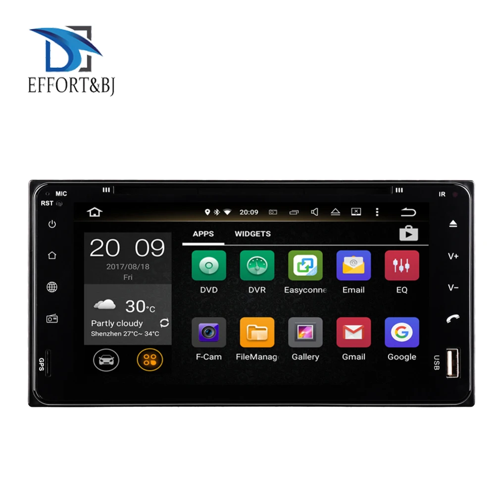 8 ядер Android 9 0 автомобильный dvd плеер с GPS навигацией универсальная модель для Toyota