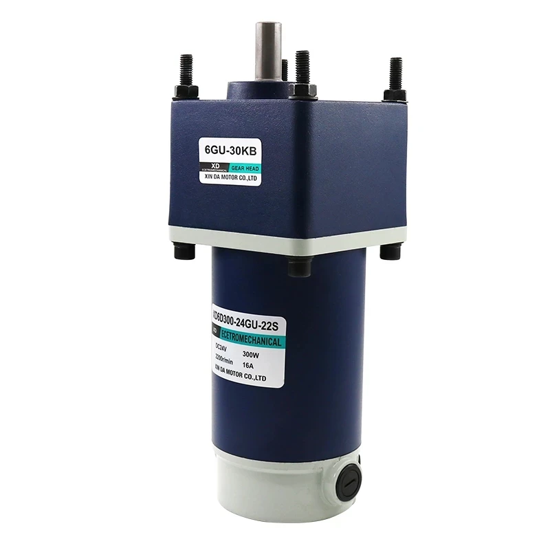 Редукторный электродвигатель постоянного тока с постоянным магнитом 12 В 24 300 Вт