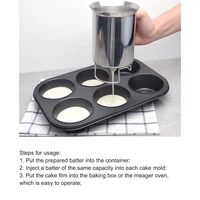 new pancake maker hand held stainless steel batter dispenser cupcake batter funnel mixing batter separator kitchen supplies