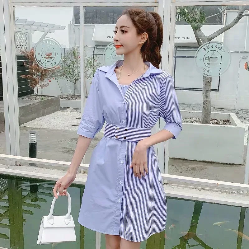 Платья для кормления грудью платье беременных в Полоску Пэчворк популярная