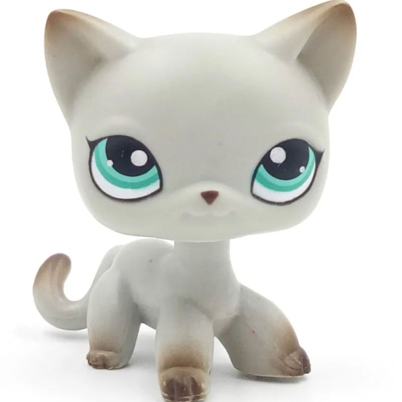 Лпс стоячки кошки собаки игрушки Lps кошка старый pet shop игрушка маленькая короткая шерсть котенок Гималайский котенок husky собака Спаниель колли great dane редкая коллекция фигурок - Цвет: 391