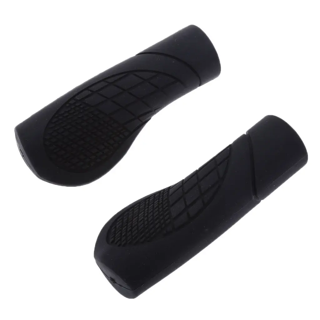 

22mm Rubber Bar Ends Handlebars Ergonomic Hand Grips For MTB Folding Bike Universal