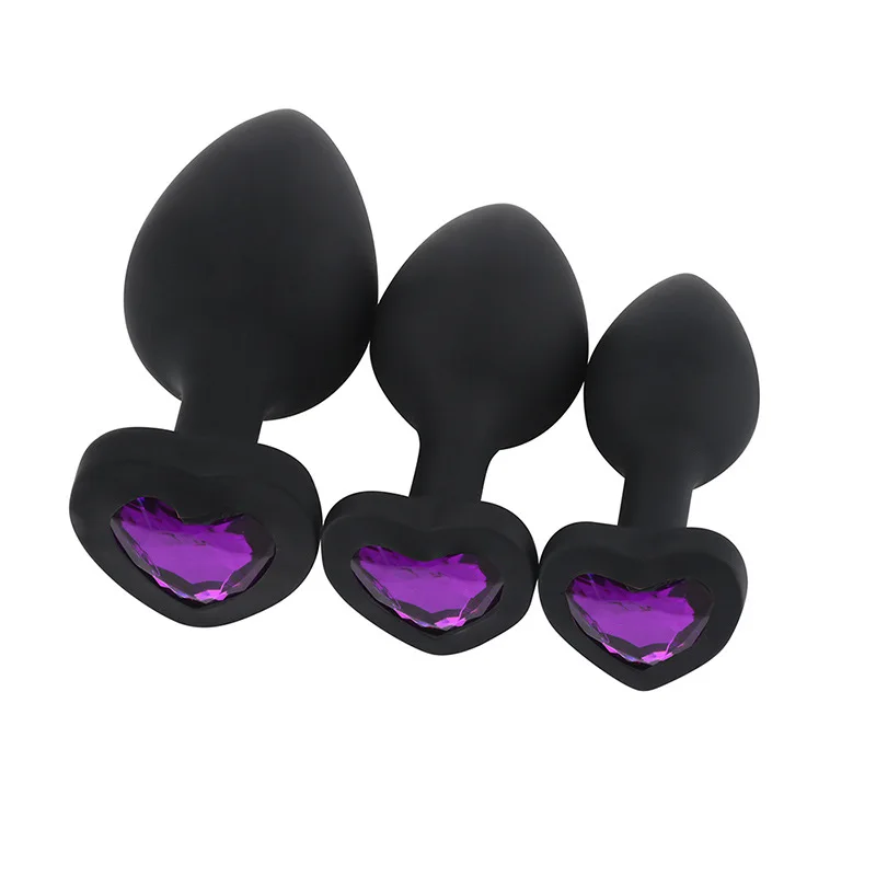 Секс-шоп медицинская силиконовая Анальная пробка с ранним ювелирным изделием