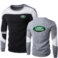 land rover car logo printing 2021 spring casual mens sweater o neck striped slim fit autumn men pullovers pull homme asian size