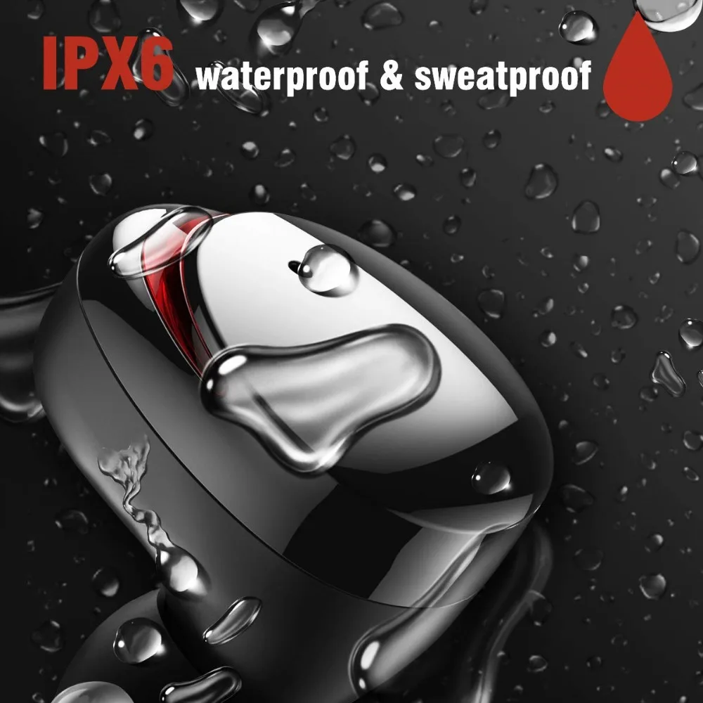 T8 TWS CVC8.0 Bluetooth гарнитура с шумоподавлением Беспроводная IPX6 Водонепроницаемые
