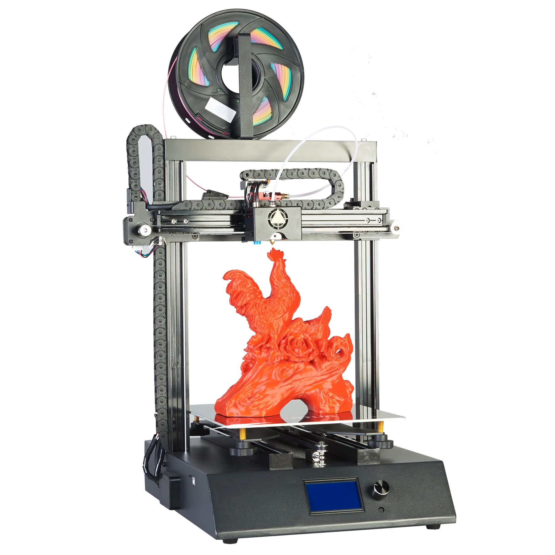 Новейший Ortur 3d принтер двухосевой линейный направляющий принтер 3D Съемная Углеродистая стальная пластина, печать с отключением питания