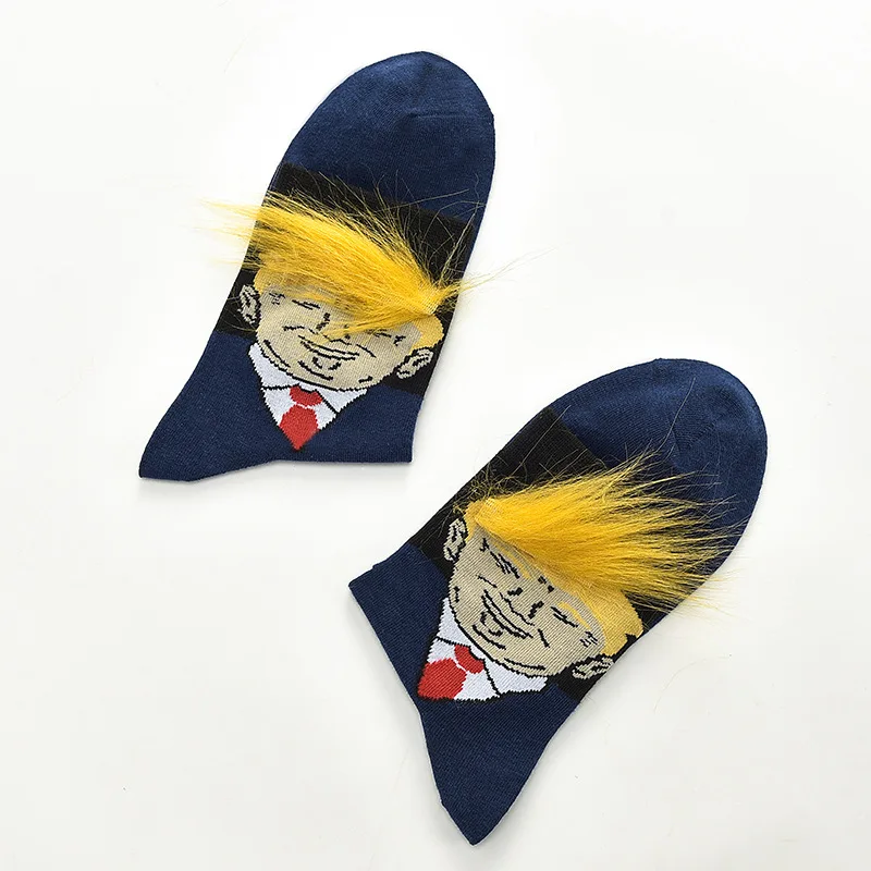 Высокое качество носки счастливого Трампа мужские повседневные 3D поддельные