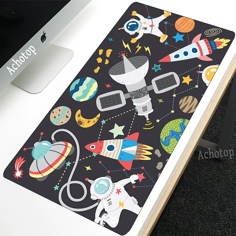 

Cute Astronauta Large XL Mousepad Anime Gamer Gaming Mouse Pads Computer Accessories Big Keyboard Laptop Padmouse Speed Desk Mat