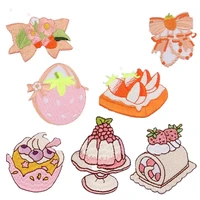 20pcslot luxury embroidery patch letter animal anime dessert cake flower bow sticker clothing decoration craft diy applique