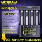 Аккумуляторная батарея LiitoKala, устройство для зарядки литий-ионных аккумуляторов 3,7 в и NiMH 1,2 в 18650 26650 21700 26700 AA AAA SC C