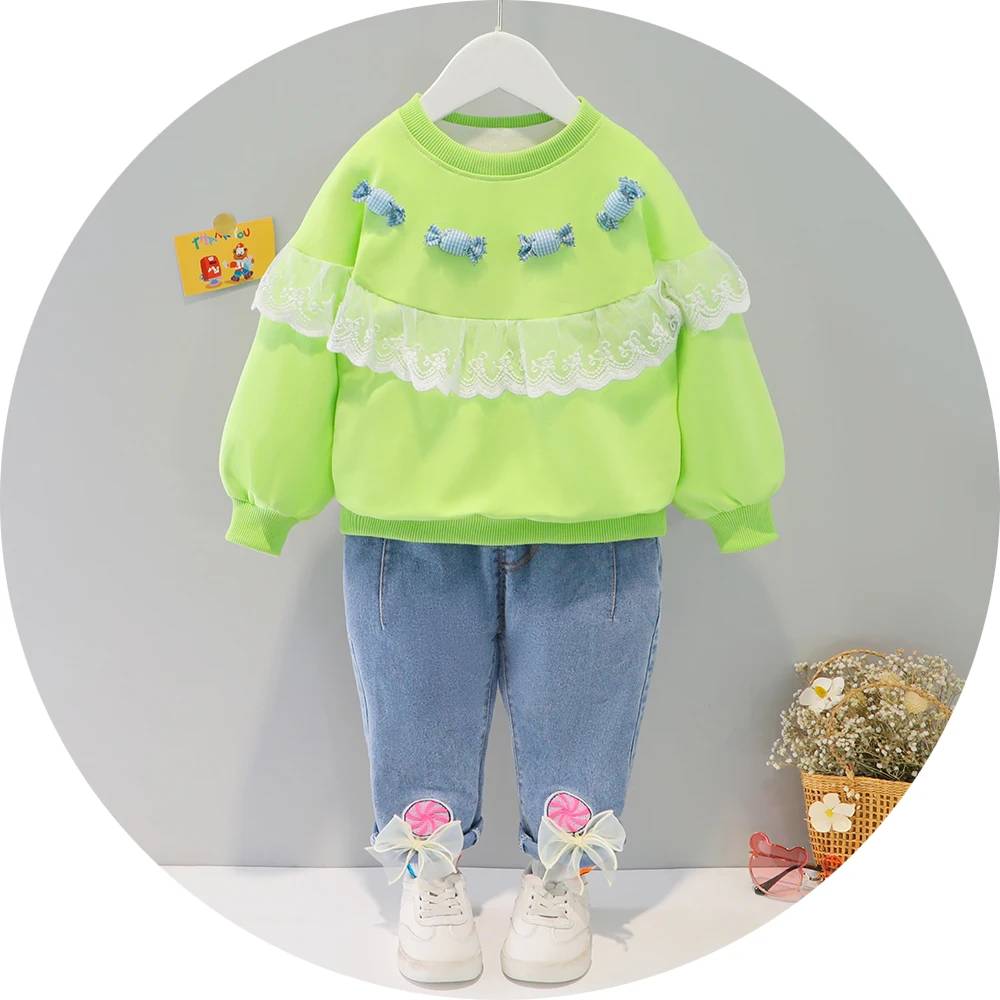 Одежда для девочек новинка на осень и весну модная Стильная хлопковая одежда