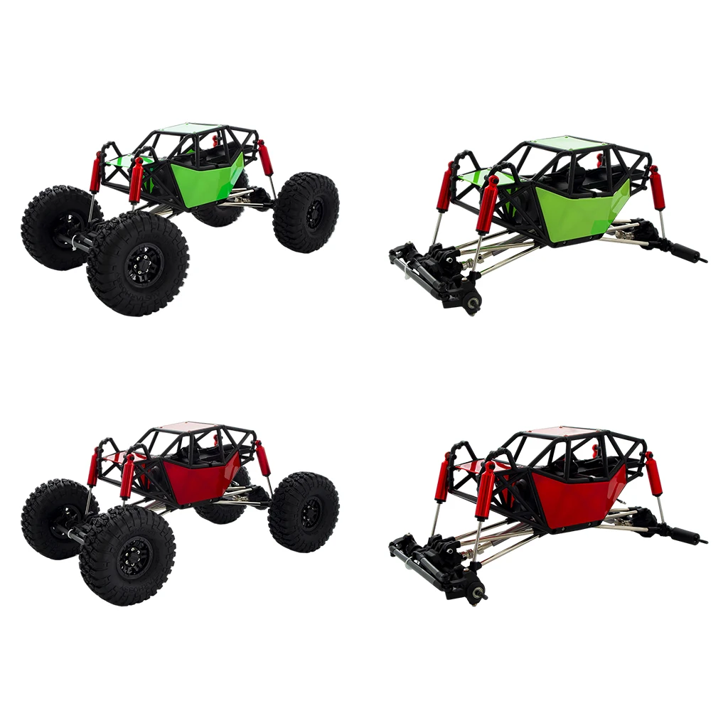 

310 мм Колесная база шасси и трубчатая рулонная клетка для Axial SCX10 1/10 4WD RC Гусеничный Багги электрические игрушки подарки