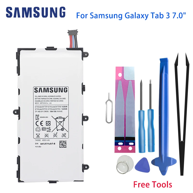 

Original Samsung Galaxy Tab 3 7.0 Tablet Battery T4000E 4000mAh For Samsung Galaxy Tab3 7.0" T210 T211 T2105 T217A Free Tools