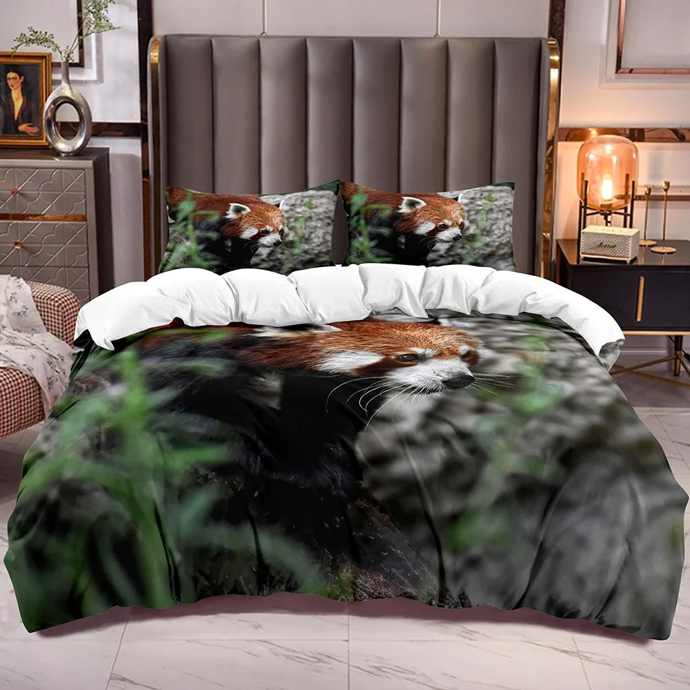 

Детский комплект постельного белья из микрофибры с принтом панды