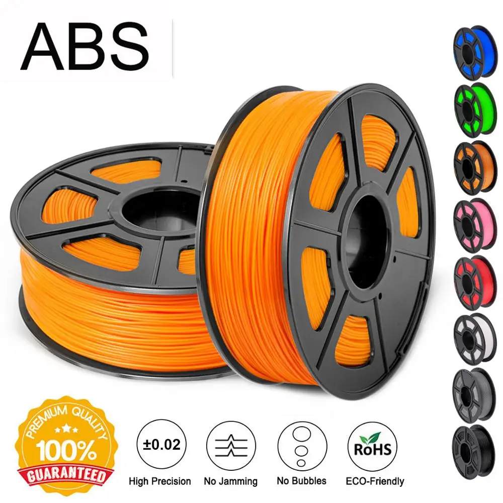 ABS-OR ABS 3d Принтер Нити новые и лучшие abs 1,75 мм 1 кг для 3d принтера сплошной материал нити с полным цветом - Цвет: ABS-OR