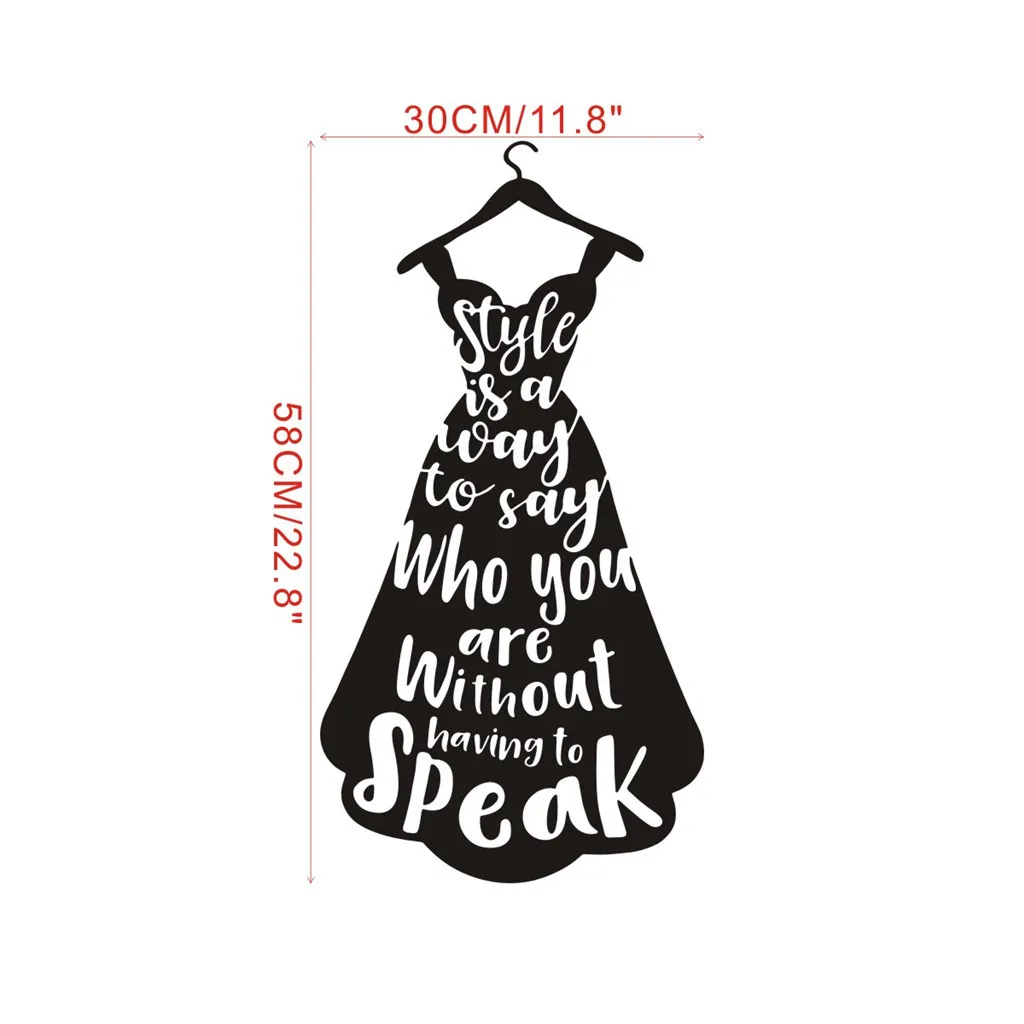 Обои стикеры гардеробная 1 шт. модные бутики украшения мое платье Mobie настенные наклейки на ногти искусство